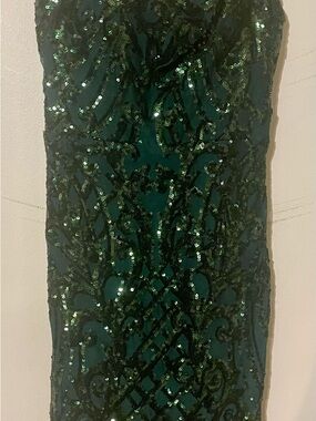Windsor Deep Green Sequin Mini Dress Size XS Bodycon Party Dress